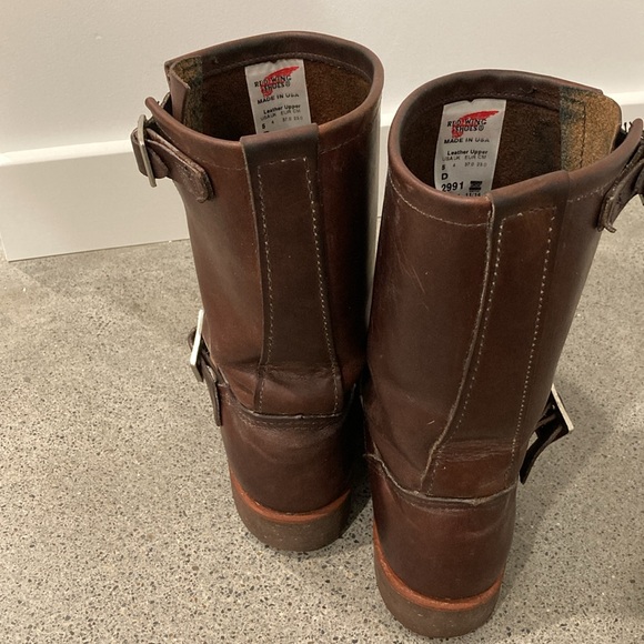 Red Wing 2991 Engineer Boot Brown Leather Discontinued Rare Men's 5 Women’s 7 - Picture 4 of 7